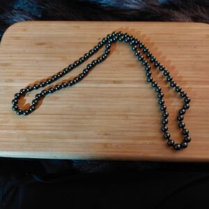 Hematite/black onyx bead necklace. Healing And Grounding Bead Necklace!